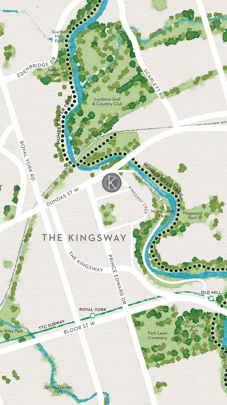 Kingsway Crescent Neighbourhood Map